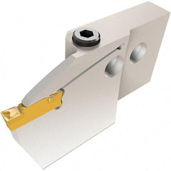 Iscar - 3mm Groove Width, 6mm Max Depth of Cut, Right Hand Cut, HGAE Indexable Grooving Blade - Series Heliface - USA Tool & Supply