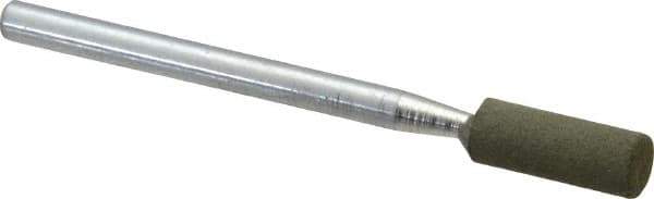 Cratex - 3/16" Max Diam x 1/2" Thick, Shape Code W154, Rubberized Point - Fine Grade, Aluminum Oxide - USA Tool & Supply