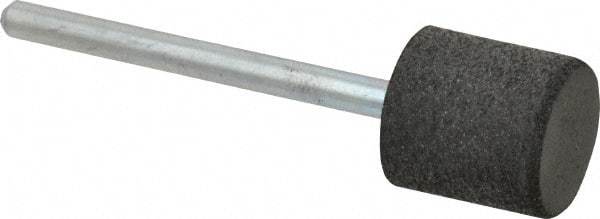 Cratex - 1/2" Max Diam x 1/2" Thick, Shape Code W185, Rubberized Point - Medium Grade, Aluminum Oxide, Mounted - USA Tool & Supply