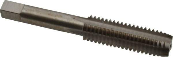 Interstate - 1/2-13 UNC 4 Flute Bright Finish High Speed Steel Straight Flute Standard Hand Tap - Plug, Right Hand Thread, 3-3/8" OAL, H11 Limit, 0.005" Oversize - USA Tool & Supply