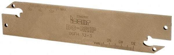 Iscar - 1.2598" Blade Height, 0.0945" Blade Width, 5.9055" OAL, Neutral Cut, Double End Indexable Cut-Off Blade - DGFH Blade - USA Tool & Supply