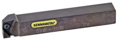 Kennametal - STGC, Right Hand Cut, 16mm Shank Height x 16mm Shank Width, Neutral Rake Indexable Turning Toolholder - 100mm OAL, TC..16T3.. Insert Compatibility, Series Screw-On - USA Tool & Supply