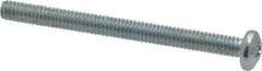 Value Collection - #8-32 UNC, 2" Length Under Head Phillips Drive Machine Screw - Pan Head, Grade 2 Steel, Zinc-Plated Finish, Without Washer - USA Tool & Supply