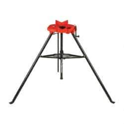 Value Collection - 1/8" to 6" Pipe Capacity, Portable Tristand Chain Vise - USA Tool & Supply