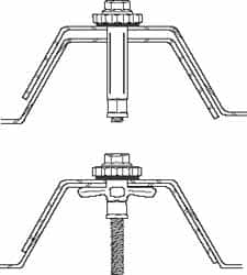 5/16″ Diam, #10 Screw, Stainless Steel Sleeve Drywall & Hollow Wall Anchor 1/2 to 3/4″ Thick, 830 Lb Capacity, Use in Concrete/Masonry