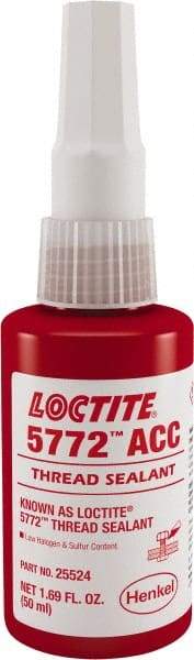 Loctite - 50 mL, Yellow, Low Strength Liquid Thread Sealant - 24 hr Full Cure Time - USA Tool & Supply