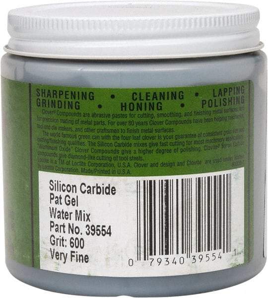 Loctite - 1 Lb Water Soluble Compound - Compound Grade Super Fine, 600 Grit, Black & Gray, Use on General Purpose - USA Tool & Supply