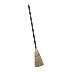 Rubbermaid - 38" OAL Corn Bristle Broom - 36" Long Wood Handle, 8" Bristle Length, 8" Wide - USA Tool & Supply