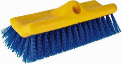 Rubbermaid - 2" Bristle Length, Polypropylene Scrub Brush - 10" OAL, Blue, Plastic Block - USA Tool & Supply