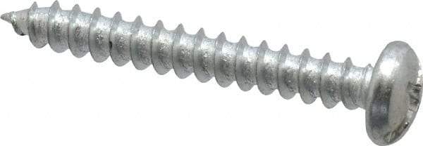 Value Collection - #8 Pan Head Slotted Phillips Sheet Metal Screw - Steel, 1-1/4" Length Under Head, Grade 2 - USA Tool & Supply