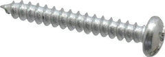 Value Collection - #8 Pan Head Slotted Phillips Sheet Metal Screw - Steel, 1-1/4" Length Under Head, Grade 2 - USA Tool & Supply