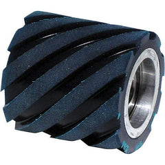 Dynabrade - 2" Diam x 2" Wide Contact Wheel Assembly - 1/2" Arbor Hole, Standard, 70 Duro Urethane Face - USA Tool & Supply