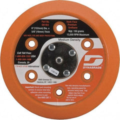 Dynabrade - 6" Diam Disc Backing Vacuum Replacement Pad - Medium Density, 13,000 RPM - USA Tool & Supply