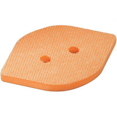 Dynabrade - 2-3/8" Wide, 3-3/4" Long, Tear Drop, Hook & Loop Face Conversion Backing Pad - USA Tool & Supply
