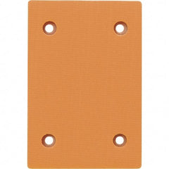 Dynabrade - 4-5/16 x 4" Rectangular Adhesive/PSA Backing Pad - Dynabug Model T Compatible, Clip Attachment, Nonvacuum Pad, 1/4" Thick, Medium Density - USA Tool & Supply