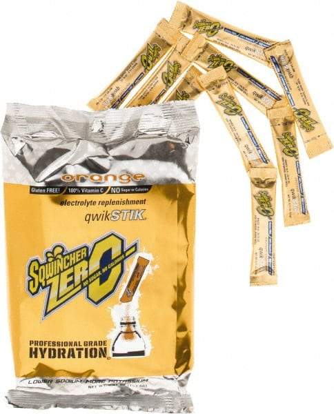 Sqwincher - 0.11 oz Packet Sugar Free Orange Activity Drink - Powdered, Yields 20 oz - USA Tool & Supply