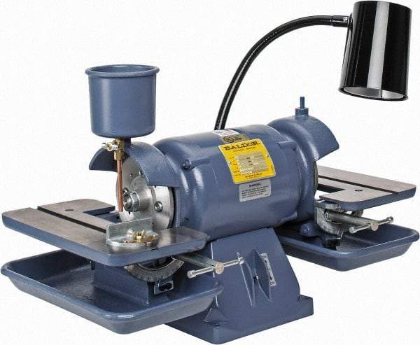 Baldor - 6" Wheel Diam x 1" Wheel Width, 1/2 hp Bench Grinder - 1-1/4" Arbor Hole Diam, 1 Phase, 3,600 Max RPM, 115 Volts - USA Tool & Supply