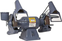 Baldor - 8" Wheel Diam x 1" Wheel Width, 3/4 hp Grinder - 3/4" Arbor Hole Diam, 1 Phase, 3,600 Max RPM, 115/230 Volts - USA Tool & Supply