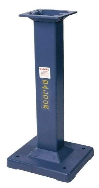 Baldor - 15-3/4 Inch Wide x 14 Inch Deep, Machine Pedestal Stand - Compatible with 6, 7, 8 and 10 Inch Grinders - USA Tool & Supply