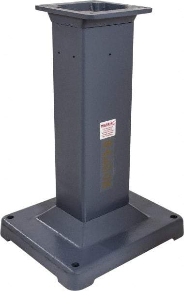 Baldor - 20 Inch Wide x 17 Inch Deep, Machine Pedestal Stand - Compatible with 8, 10, 12 and 14 Inch Grinders - USA Tool & Supply