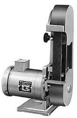 Baldor - 48 Inch Long x 2 Inch Wide Belt Grinder - 1.5 hp, 208/230/460 Volts, 3600 RPM Disc Speed, Vertical Belt, 6,000, 6300 Ft. per Min Belt Speed - USA Tool & Supply