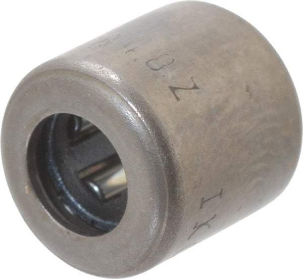 IKO - 0.157" Bore Diam, 400 Lb. Dynamic Capacity, 4 x 8 x 8mm, Caged, Open End, Shell Needle Roller Bearing - 0.315" Outside Diam, 0.315" Wide - USA Tool & Supply