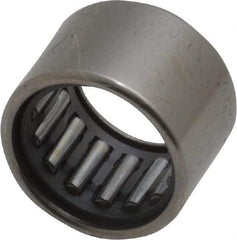 IKO - 0.394" Bore Diam, 990 Lb. Dynamic Capacity, 10 x 14 x 10mm, Caged, Open End, Shell Needle Roller Bearing - 0.551" Outside Diam, 0.394" Wide - USA Tool & Supply