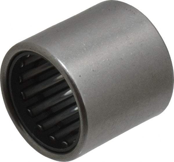 IKO - 0.63" Bore Diam, 2,950 Lb. Dynamic Capacity, 16 x 22 x 22mm, Caged, Open End, Shell Needle Roller Bearing - 0.866" Outside Diam, 0.866" Wide - USA Tool & Supply