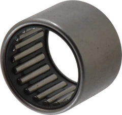 IKO - 0.787" Bore Diam, 3,550 Lb. Dynamic Capacity, 20 x 26 x 20mm, Caged, Open End, Shell Needle Roller Bearing - 1.024" Outside Diam, 0.787" Wide - USA Tool & Supply