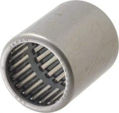 IKO - 0.984" Bore Diam, 7,600 Lb. Dynamic Capacity, 25 x 32 x 38mm, Caged, Open End, Shell Needle Roller Bearing - 1.26" Outside Diam, 1-1/2" Wide - USA Tool & Supply