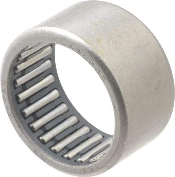 IKO - 1.181" Bore Diam, 4,950 Lb. Dynamic Capacity, 30 x 37 x 20mm, Caged, Open End, Shell Needle Roller Bearing - 1.457" Outside Diam, 0.787" Wide - USA Tool & Supply