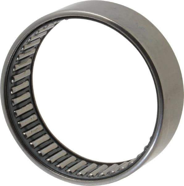 IKO - 2.165" Bore Diam, 7,100 Lb. Dynamic Capacity, 55 x 63 x 20mm, Caged, Open End, Shell Needle Roller Bearing - 2.48" Outside Diam, 0.787" Wide - USA Tool & Supply