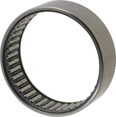 IKO - 2.165" Bore Diam, 7,100 Lb. Dynamic Capacity, 55 x 63 x 20mm, Caged, Open End, Shell Needle Roller Bearing - 2.48" Outside Diam, 0.787" Wide - USA Tool & Supply