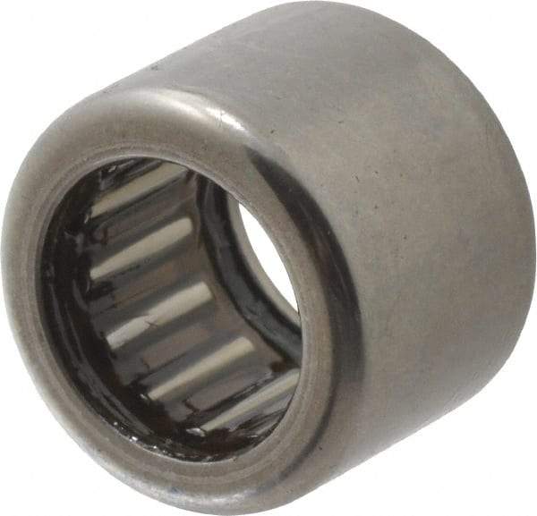 INA Bearing - 0.472" Bore Diam, 1,460 Lb. Dynamic Capacity, 12 x 18 x 14mm, Caged, Single Seal, Open End, Shell Needle Roller Bearing - 0.709" Outside Diam, 0.551" Wide - USA Tool & Supply