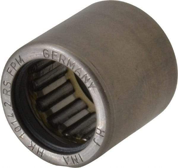 INA Bearing - 0.394" Bore Diam, 990 Lb. Dynamic Capacity, 10 x 14 x 14mm, Caged, Double Seal, Open End, Shell Needle Roller Bearing - 0.551" Outside Diam, 0.551" Wide - USA Tool & Supply