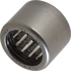 IKO - 0.591" Bore Diam, 1,750 Lb. Dynamic Capacity, 15 x 21 x 16mm, Caged, Double Seal, Open End, Shell Needle Roller Bearing - 0.827" Outside Diam, 0.63" Wide - USA Tool & Supply