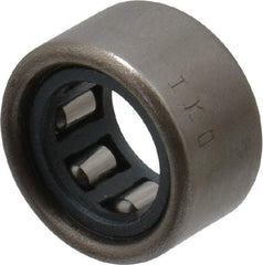 IKO - 1/4" Bore Diam, 360 Lb. Dynamic Capacity, 1/4 x 7/16 x 1/4", Caged, Open End, Shell Needle Roller Bearing - 7/16" Outside Diam, 1/4" Wide - USA Tool & Supply