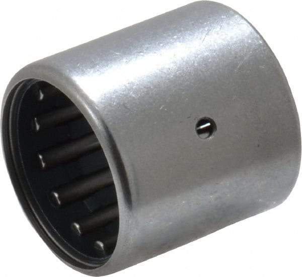 IKO - 9/16" Bore Diam, 2,410 Lb. Dynamic Capacity, 9/16 x 3/4 x 3/4", Caged, Open End, Shell Needle Roller Bearing - 3/4" Outside Diam, 3/4" Wide - USA Tool & Supply