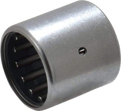 IKO - 9/16" Bore Diam, 2,410 Lb. Dynamic Capacity, 9/16 x 3/4 x 3/4", Caged, Open End, Shell Needle Roller Bearing - 3/4" Outside Diam, 3/4" Wide - USA Tool & Supply