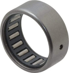 IKO - 11/16" Bore Diam, 1,290 Lb. Dynamic Capacity, 11/16 x 7/8 x 3/8", Caged, Open End, Shell Needle Roller Bearing - 7/8" Outside Diam, 3/8" Wide - USA Tool & Supply
