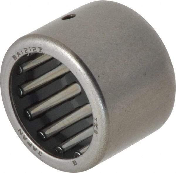 IKO - 3/4" Bore Diam, 3,450 Lb. Dynamic Capacity, 3/4 x 1 x 3/4", Caged, Open End, Shell Needle Roller Bearing - 1" Outside Diam, 3/4" Wide - USA Tool & Supply