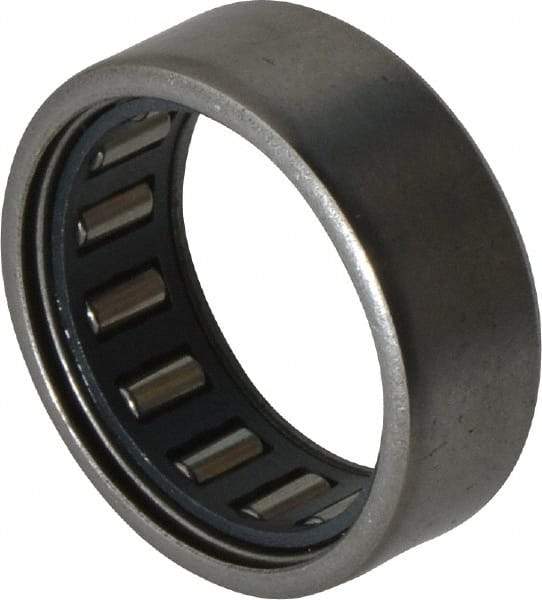 IKO - 3/4" Bore Diam, 1,600 Lb. Dynamic Capacity, 3/4 x 1 x 3/8", Caged, Open End, Shell Needle Roller Bearing - 1" Outside Diam, 3/8" Wide - USA Tool & Supply