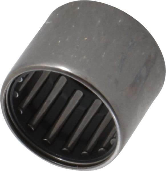 IKO - 13/16" Bore Diam, 4,150 Lb. Dynamic Capacity, 13/16 x 1-1/16 x 7/8", Caged, Open End, Shell Needle Roller Bearing - 1-1/16" Outside Diam, 7/8" Wide - USA Tool & Supply
