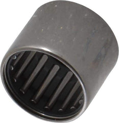 IKO - 13/16" Bore Diam, 4,150 Lb. Dynamic Capacity, 13/16 x 1-1/16 x 7/8", Caged, Open End, Shell Needle Roller Bearing - 1-1/16" Outside Diam, 7/8" Wide - USA Tool & Supply