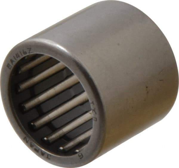 IKO - 7/8" Bore Diam, 4,950 Lb. Dynamic Capacity, 7/8 x 1-1/8 x 1", Caged, Open End, Shell Needle Roller Bearing - 1-1/8" Outside Diam, 1" Wide - USA Tool & Supply
