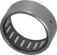 IKO - 1" Bore Diam, 2,850 Lb. Dynamic Capacity, 1 x 1-1/4 x 1/2", Caged, Open End, Shell Needle Roller Bearing - 1-1/4" Outside Diam, 1/2" Wide - USA Tool & Supply