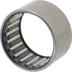 IKO - 1-1/8" Bore Diam, 4,250 Lb. Dynamic Capacity, 1-1/8 x 1-3/8 x 3/4", Caged, Open End, Shell Needle Roller Bearing - 1-3/8" Outside Diam, 3/4" Wide - USA Tool & Supply