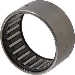 IKO - 1-1/4" Bore Diam, 4,750 Lb. Dynamic Capacity, 1-1/4 x 1-1/2 x 3/4", Caged, Open End, Shell Needle Roller Bearing - 1-1/2" Outside Diam, 3/4" Wide - USA Tool & Supply