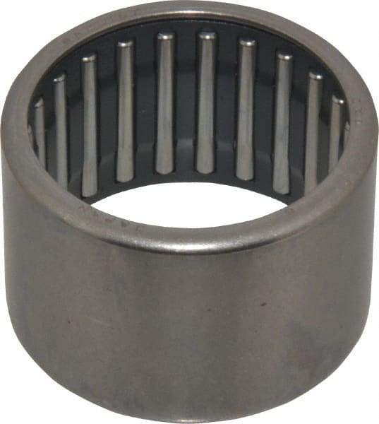 IKO - 1-1/4" Bore Diam, 6,100 Lb. Dynamic Capacity, 1-1/4 x 1-1/2 x 1", Caged, Open End, Shell Needle Roller Bearing - 1-1/2" Outside Diam, 1" Wide - USA Tool & Supply
