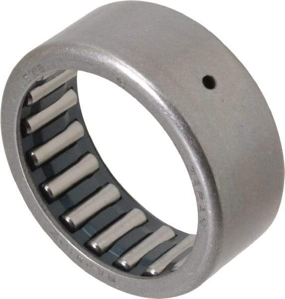 IKO - 1-1/2" Bore Diam, 6,800 Lb. Dynamic Capacity, 1-1/2 x 1-7/8 x 3/4", Caged, Open End, Shell Needle Roller Bearing - 1-7/8" Outside Diam, 3/4" Wide - USA Tool & Supply